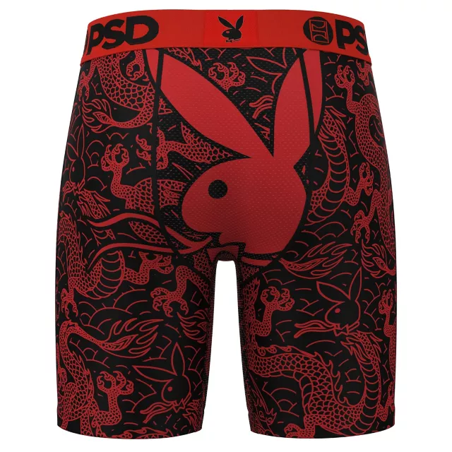 PSD Playboy Dragon Print Boxer Briefs at Spencer's