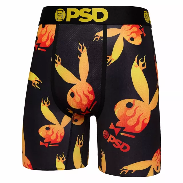 PSD Flaming Playboy Bunny Boxer Briefs at Spencer's