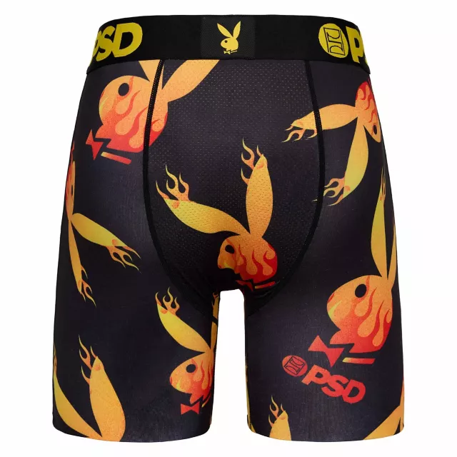 PSD Flaming Playboy Bunny Boxer Briefs at Spencer's