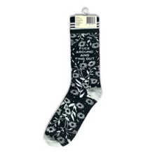 Fuck Around and Find Out Flower Crew Socks at Spencer's