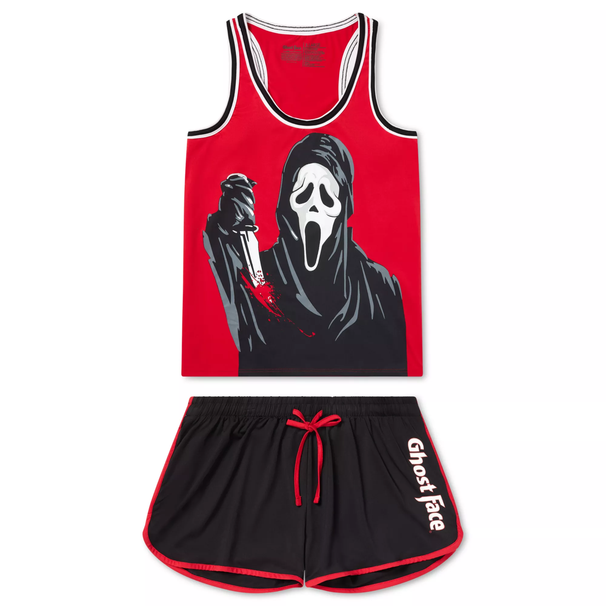 Ghost Face Black and Red Sleep Set