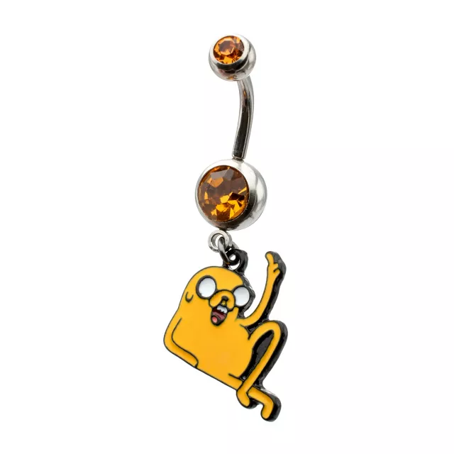 Adventure Time Jake the Dog Dangle Belly Ring - 14 Gauge