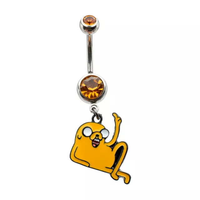 Adventure Time Jake the Dog Dangle Belly Ring - 14 Gauge