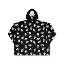 Ghost Face Mask Hooded Blanket at Spencer's