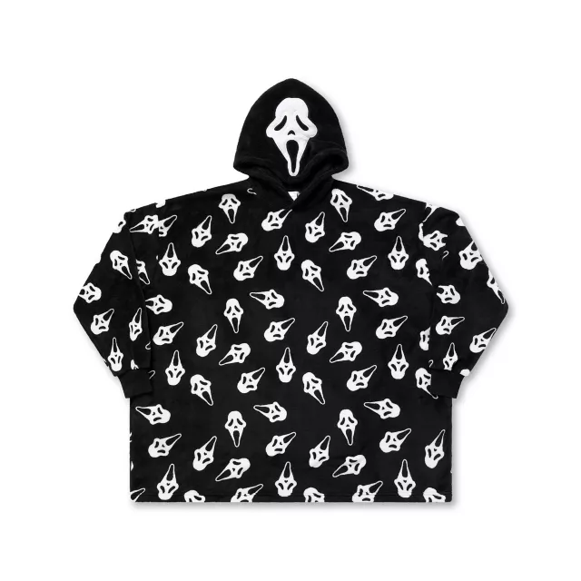 Ghost Face Mask Hooded Blanket