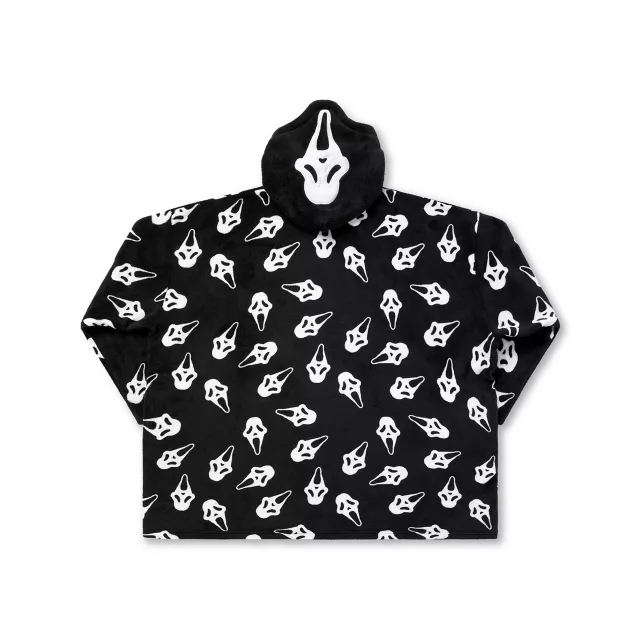 Ghost Face Mask Hooded Blanket