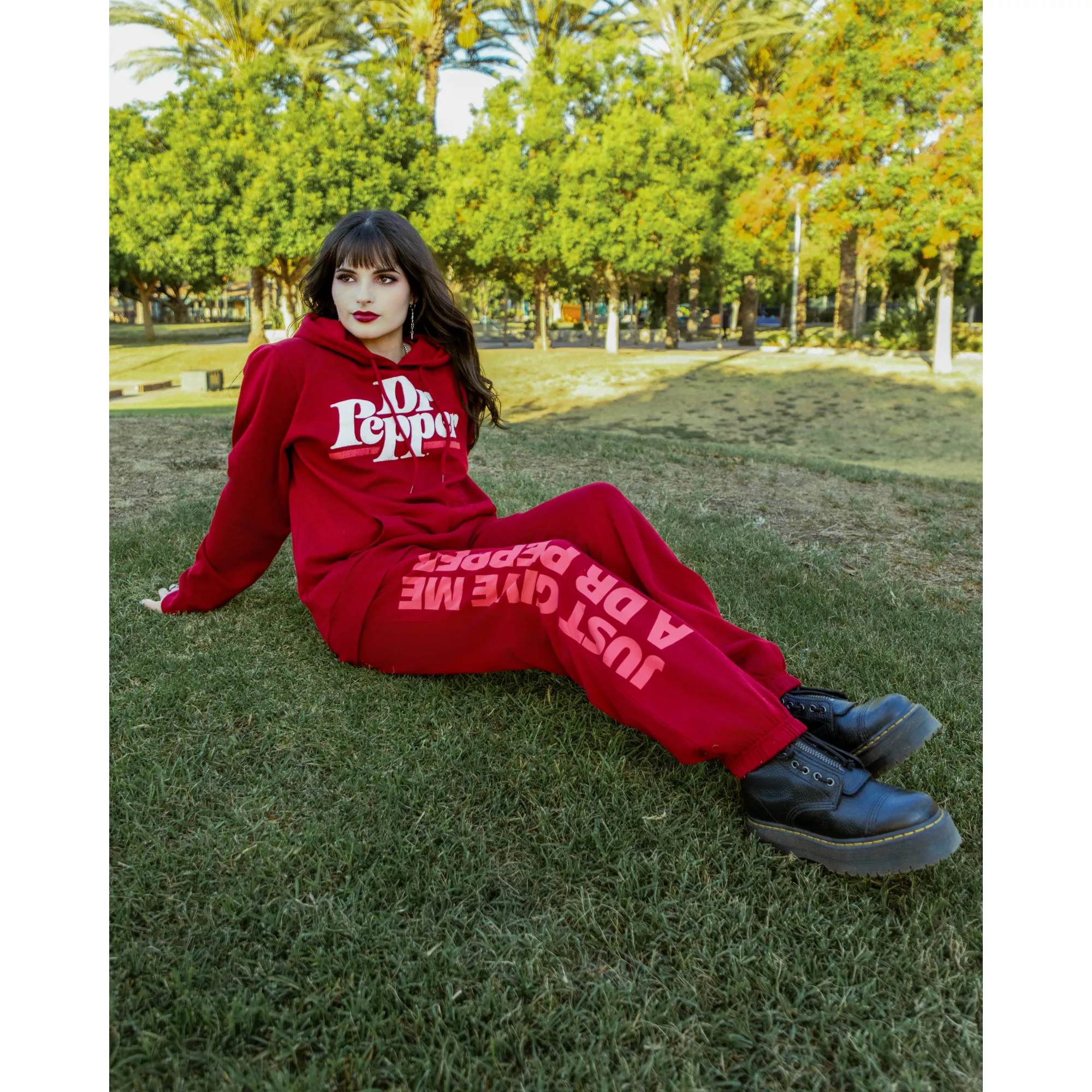 Just Give Me a Dr. Pepper Jogger Pants at Spencer's