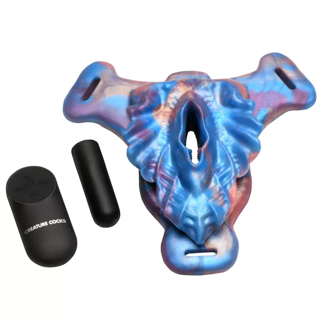 Creature Cocks Siren Snatch Vibrating Strap-On