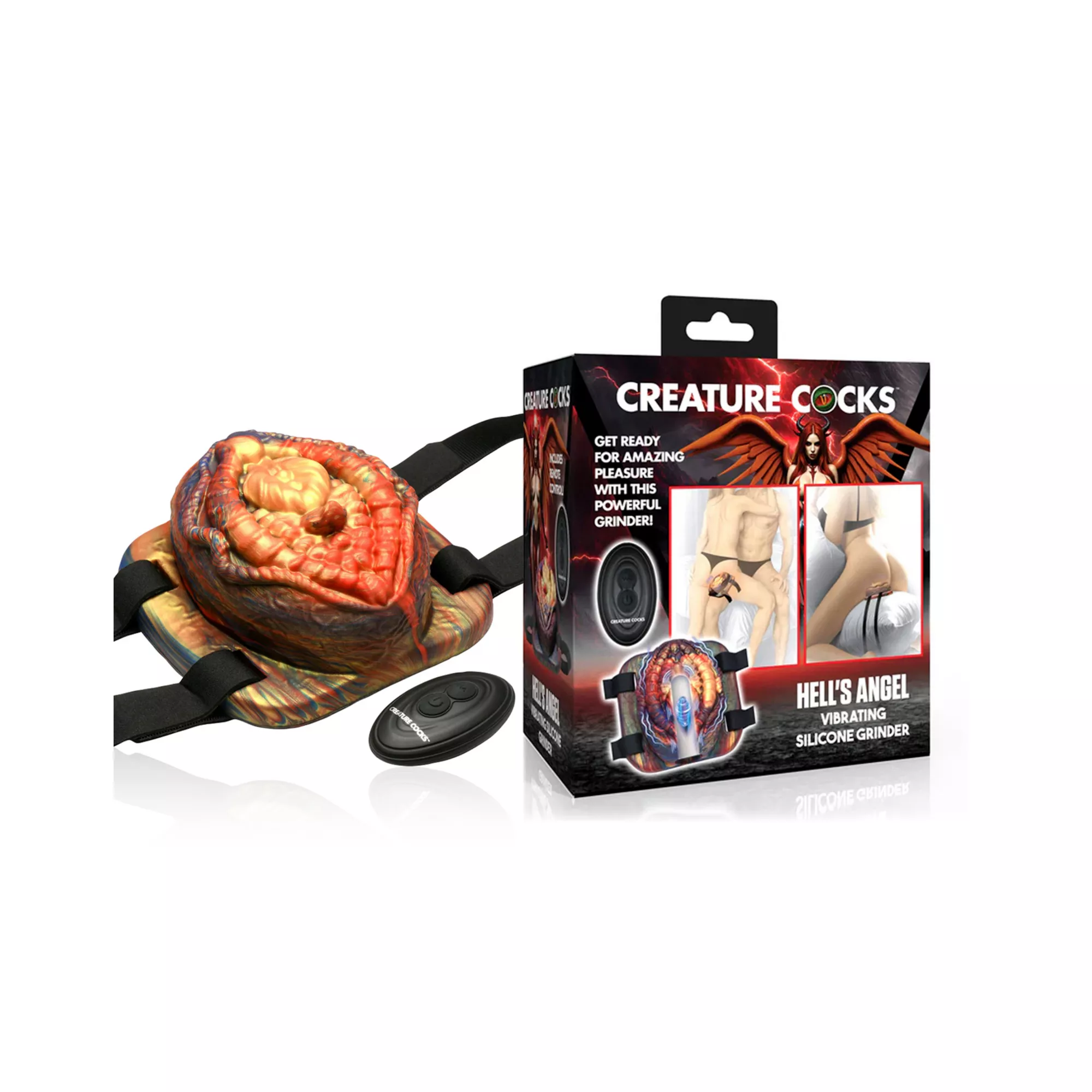 Creature Cocks Hell's Angel Vibrating Silicone Grinder