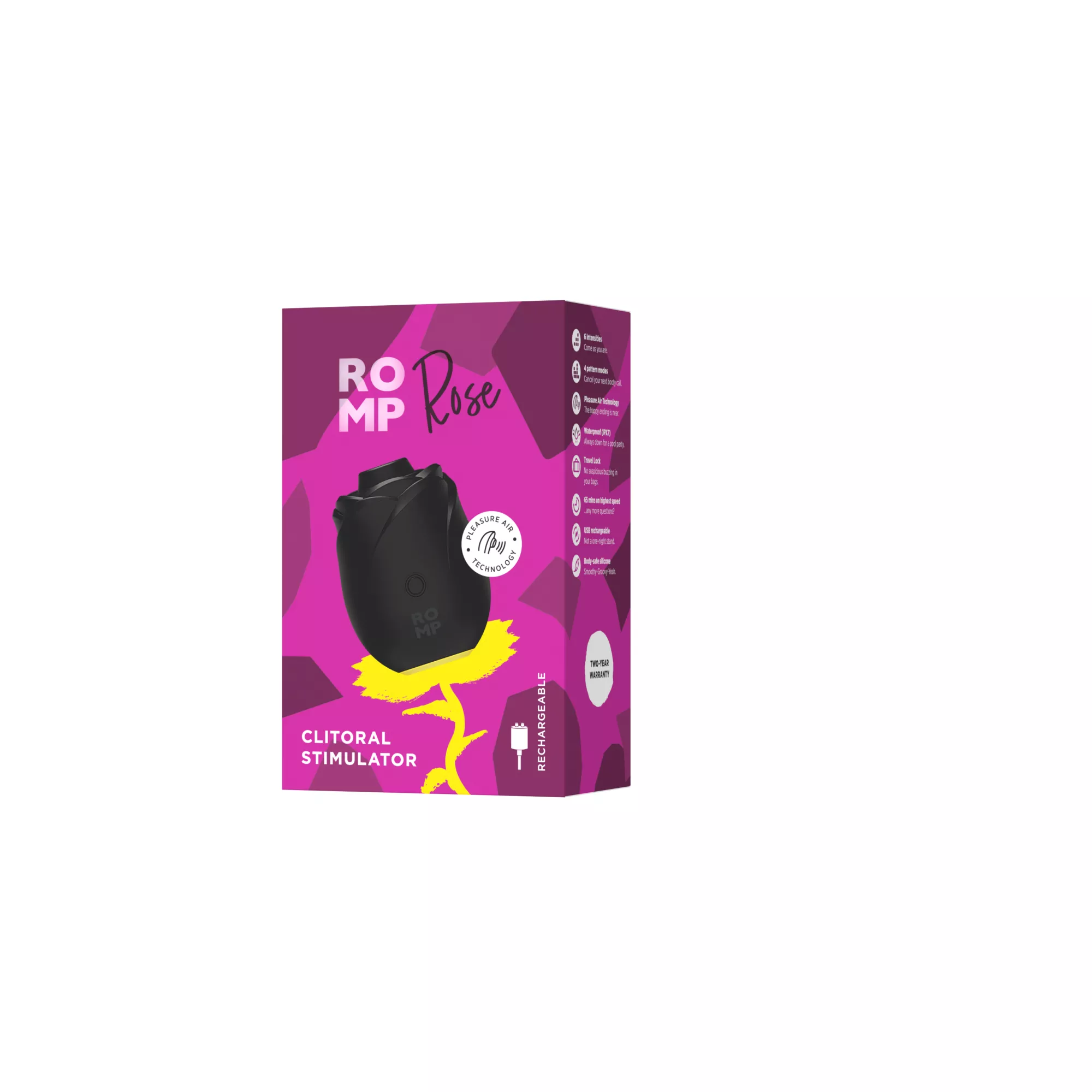 ROMP Rose Clitoral Stimulator Black at Spencer's