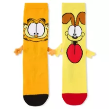 Garfield and Odie 3D Arm Crew Socks at Spencer's