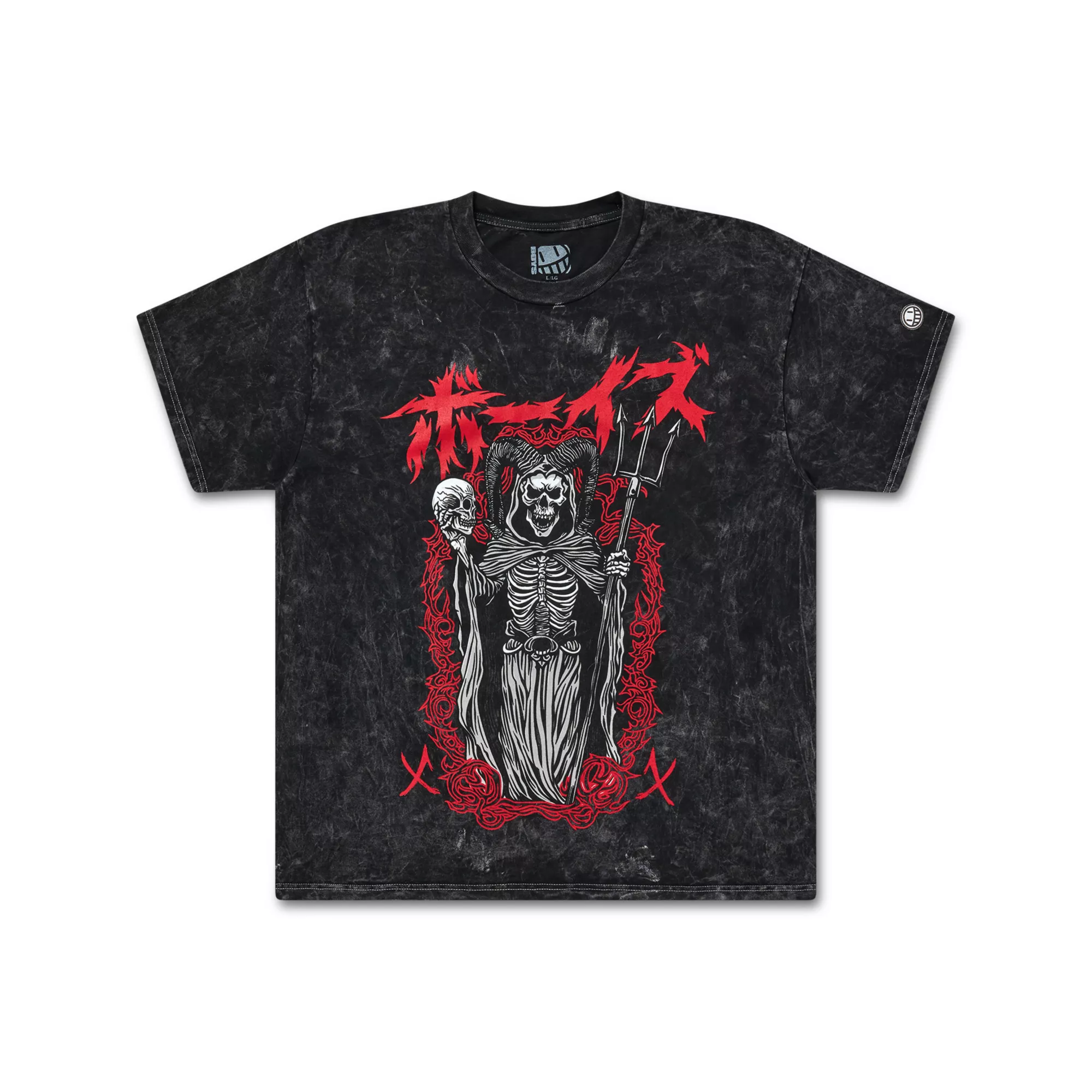 The Boys Gray and Red Middle Finger T Shirt