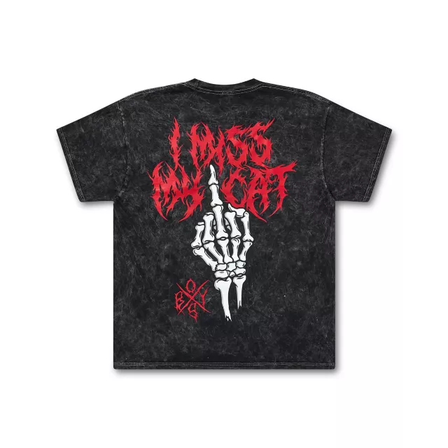 The Boys Gray and Red Middle Finger T Shirt