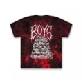The Boys Red Tie Dye Skull T Shirt at Spencer's