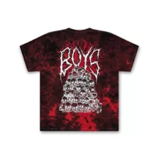 The Boys Red Tie Dye Skull T Shirt at Spencer's