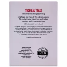 Tropical Tease Vibrating Cock Ring - Sexology on the go at Spencer's