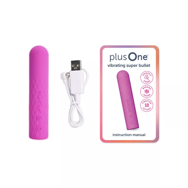 plusOne Vibrating Super Bullet Pink at Spencer's