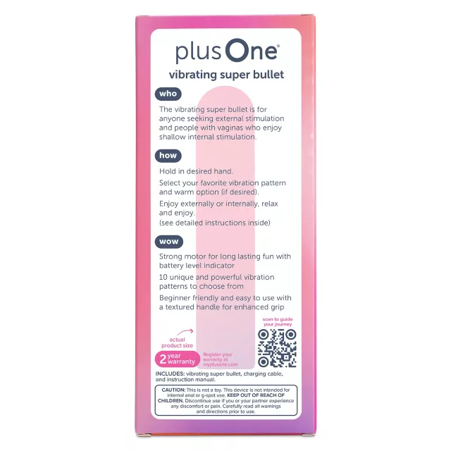plusOne Vibrating Super Bullet Pink at Spencer's
