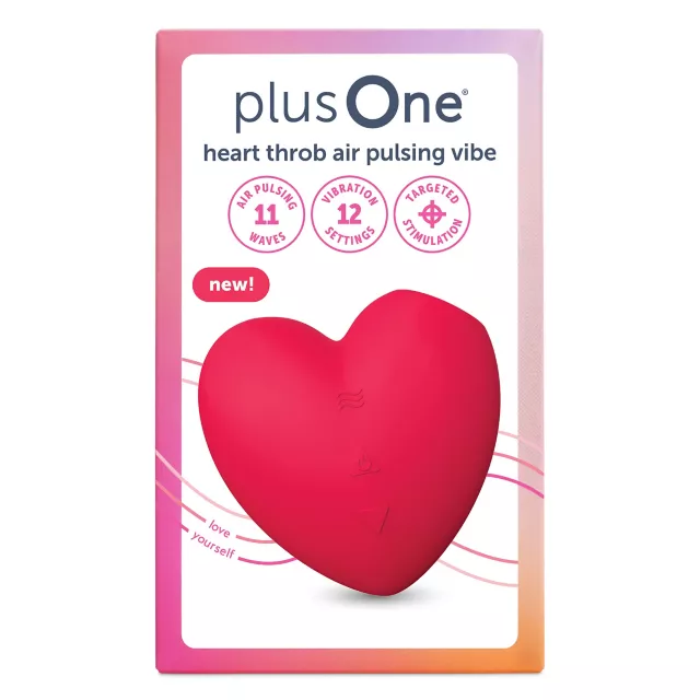 plusOne Heart Throb Air Pulsing Vibrator at Spencer's