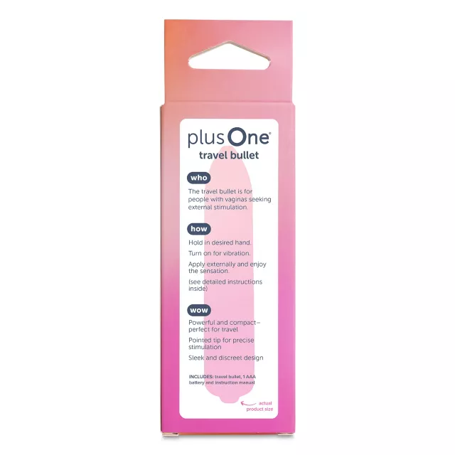 plusOne Travel Bullet Vibrator at Spencer's