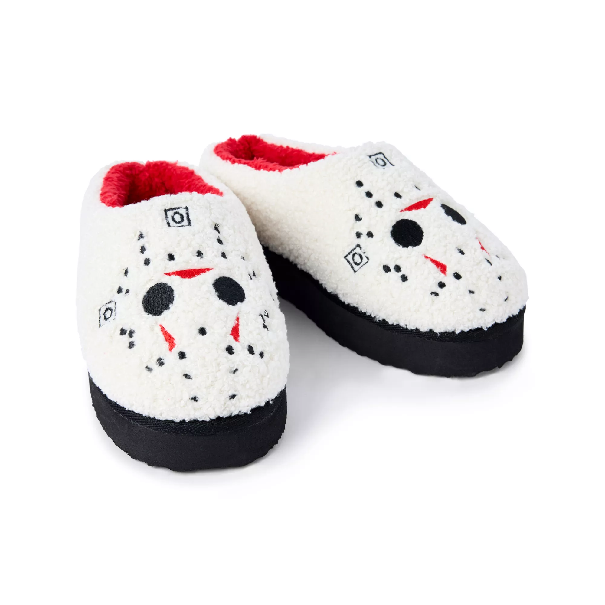 Jason Voorhees Mask Platform Slippers - Friday the 13th at Spencer's