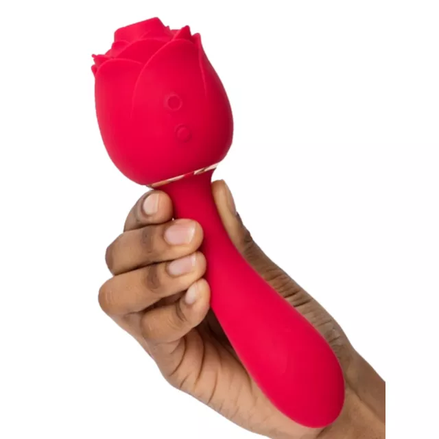 Lovehoney Floral Fantasy Rose Clitoral Suction Stimulator with G-Spot  Vibrator - Spencer's
