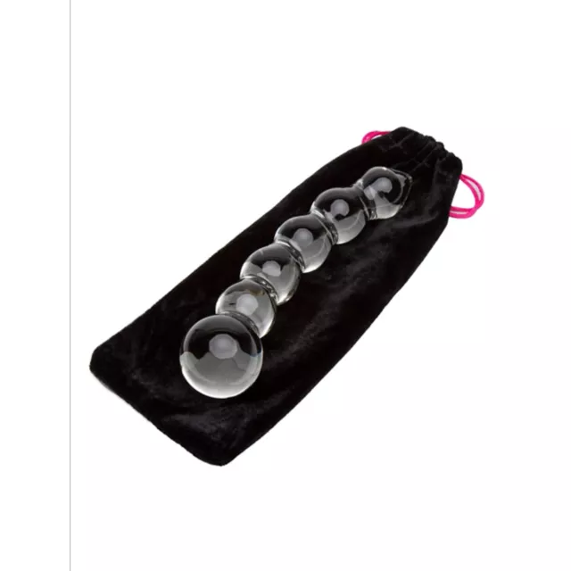 Lovehoney Beaded Sensual Glass Dildo - 8 Inch