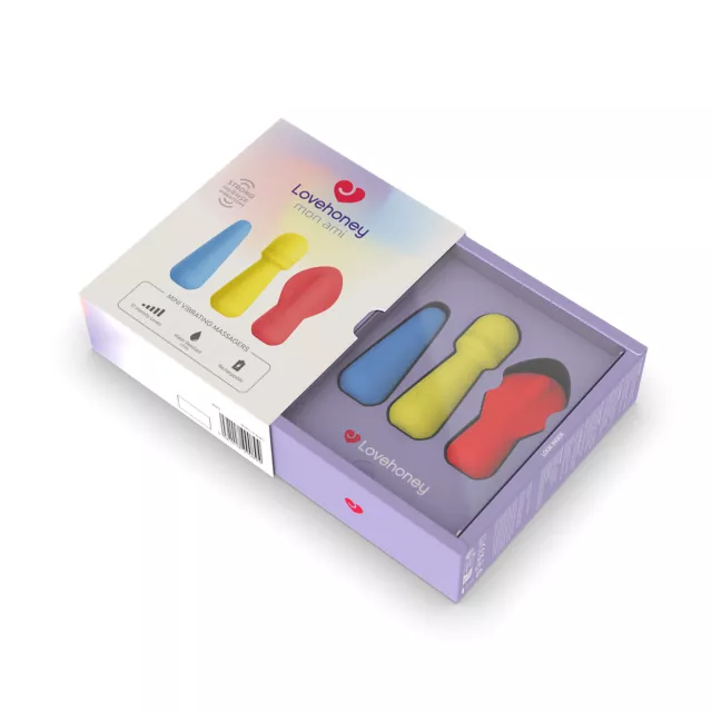 Lovehoney Mon Ami Mini Vibrating Massager Trio - Spencer's