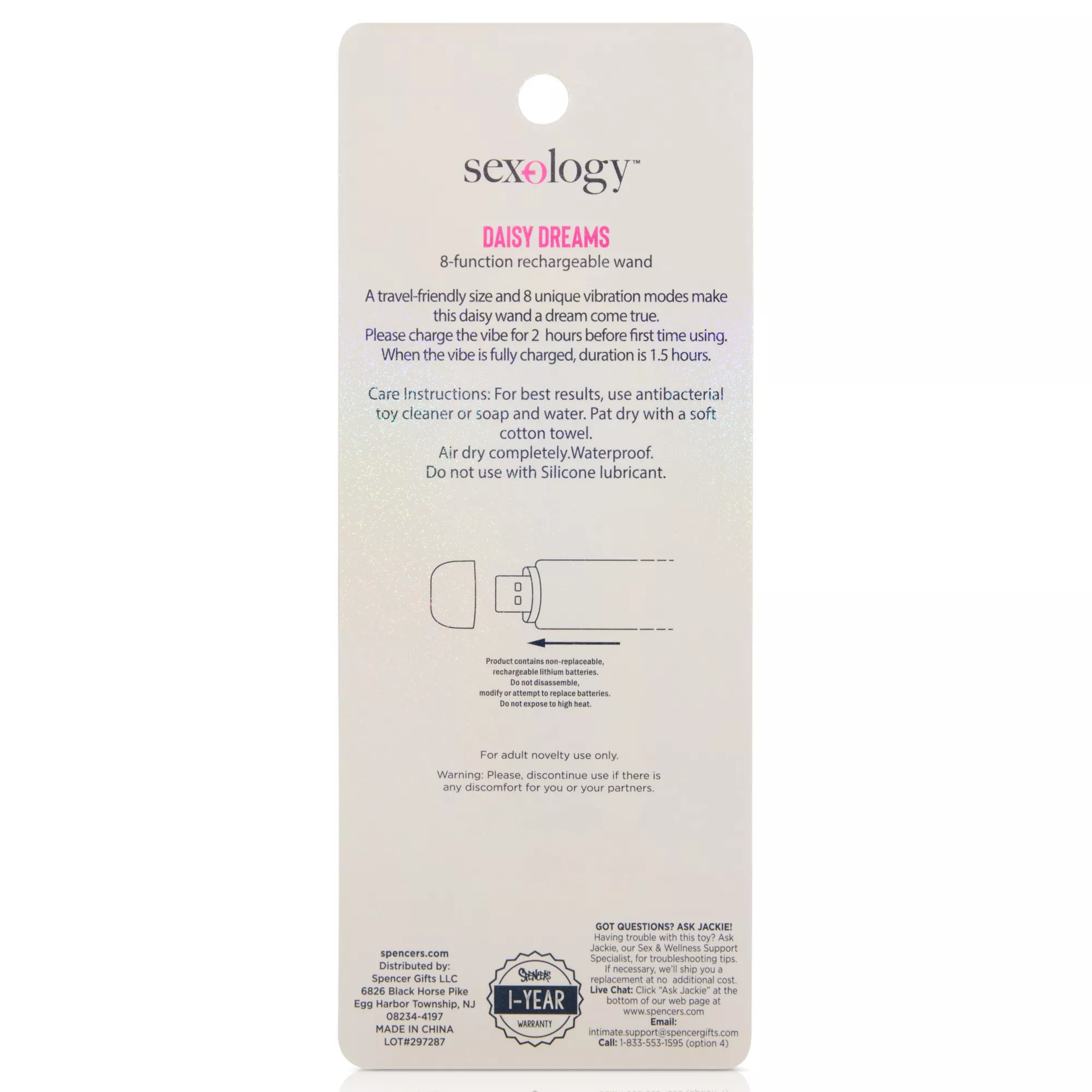 Daisy Dreams Wand Vibrator - Sexology at Spencer's
