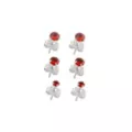 Multi-Pack Red CZ Stud Earrings 3 Pair - 20 Gauge at Spencer's