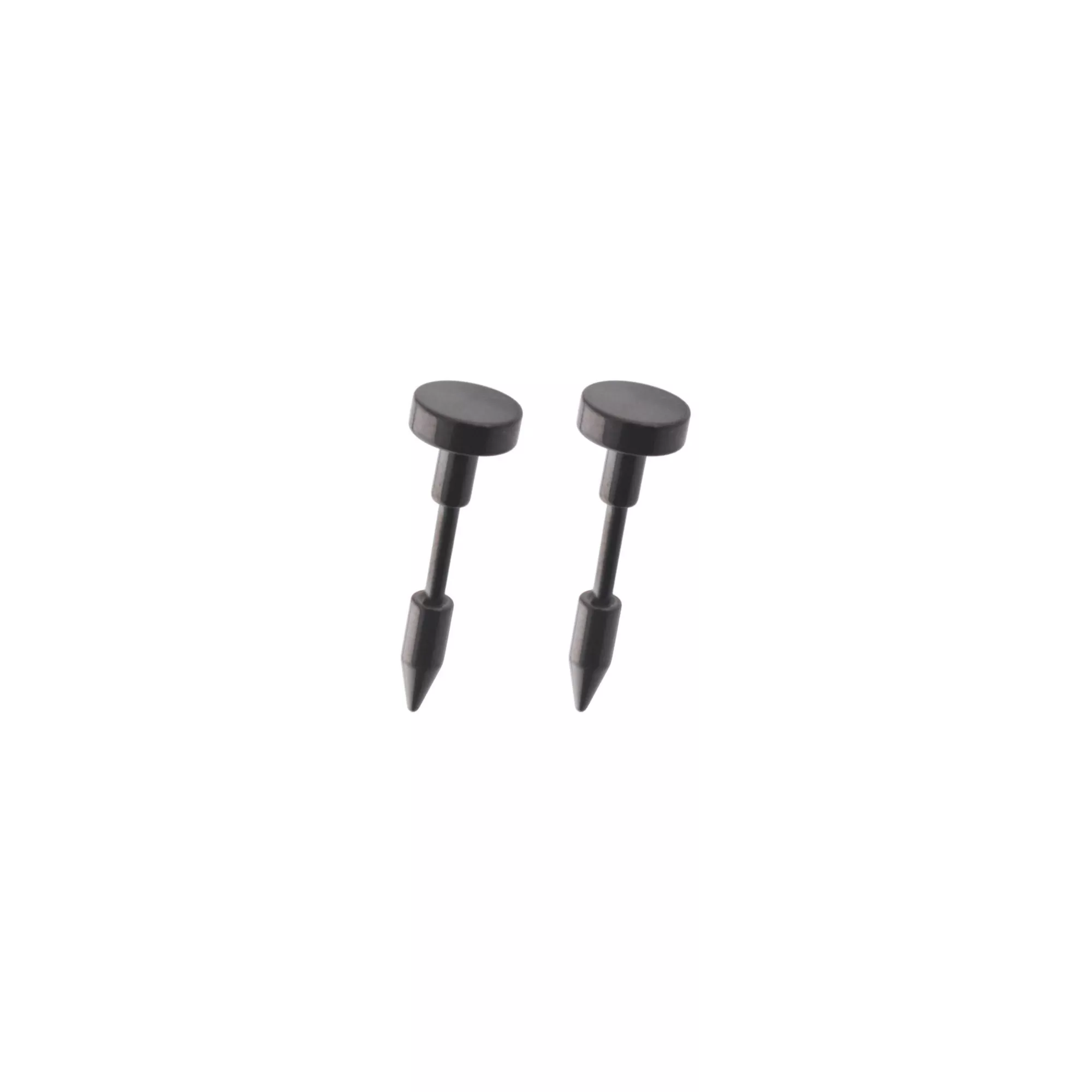 Black Nail Fake Tapers - 16 Gauge