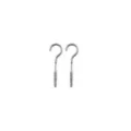 Hook Silver-Tone Fake Taper Earrings - 16 Gauge at Spencer's