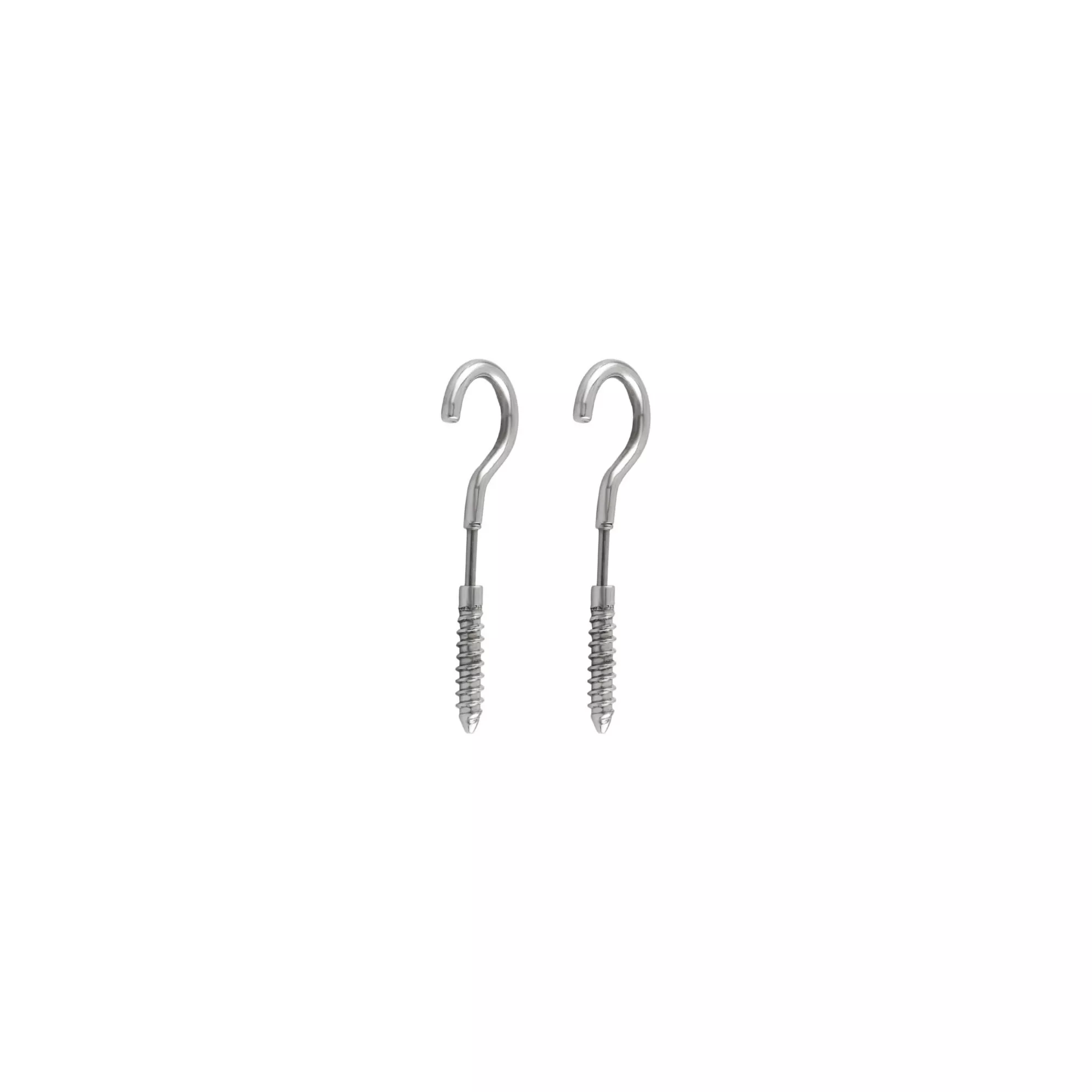 Hook Silver-Tone Fake Taper Earrings - 16 Gauge at Spencer's