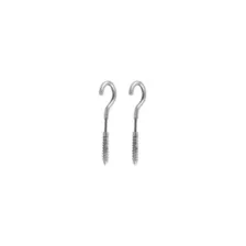 Hook Silver-Tone Fake Taper Earrings - 16 Gauge at Spencer's