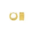 Goldtone Sandblasted Huggie Hoops - 18 Gauge at Spencer's