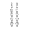 Multi-Pack Round CZ Magnetic Fake Stud Earrings - 6 Pair at Spencer's