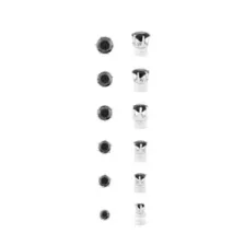 Multi-Pack Round Black CZ Magnetic Fake Stud Earrings - 6 Pair at Spencer's