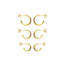 Multi-Pack Goldtone Basic Hoop Earrings 3 Pair - 18 Gauge at Spencer's