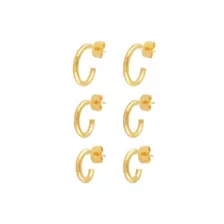 Multi-Pack Goldtone Basic Hoop Earrings 3 Pair - 18 Gauge at Spencer's
