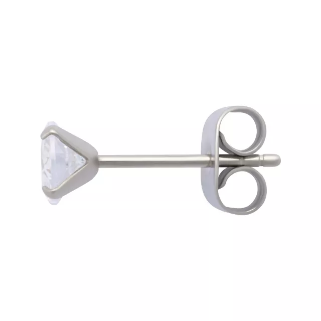 Multi-Pack Clear CZ Silver-Plated Stud Earrings 6 Pair - 20 Gauge at Spencer's