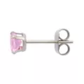 Multi-Pack Pink CZ Heart Silver-Plated Stud Earrings 3 Pair - 20 Gauge at Spencer's