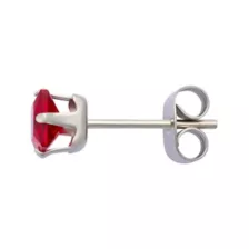 Multi-Pack Red CZ Square Stud Earrings 3 Pairs - 20 Gauge at Spencer's