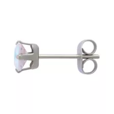 Multi-Pack Iridescent CZ Square Silver-Plated Stud Earrings 3 Pair - 20 Gauge at Spencer's