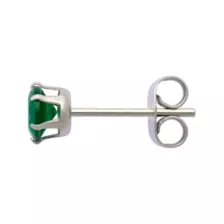 Multi-Pack Green CZ Silver-Plated Stud Earrings 3 Pair - 20 Gauge at Spencer's