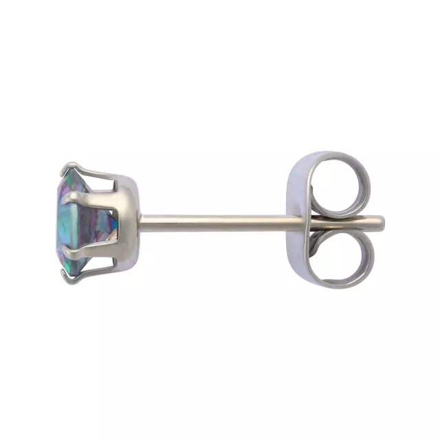 Multi-Pack Vitrail CZ Silver-Plated Stud Earrings 3 Pair - 20 Gauge at Spencer's
