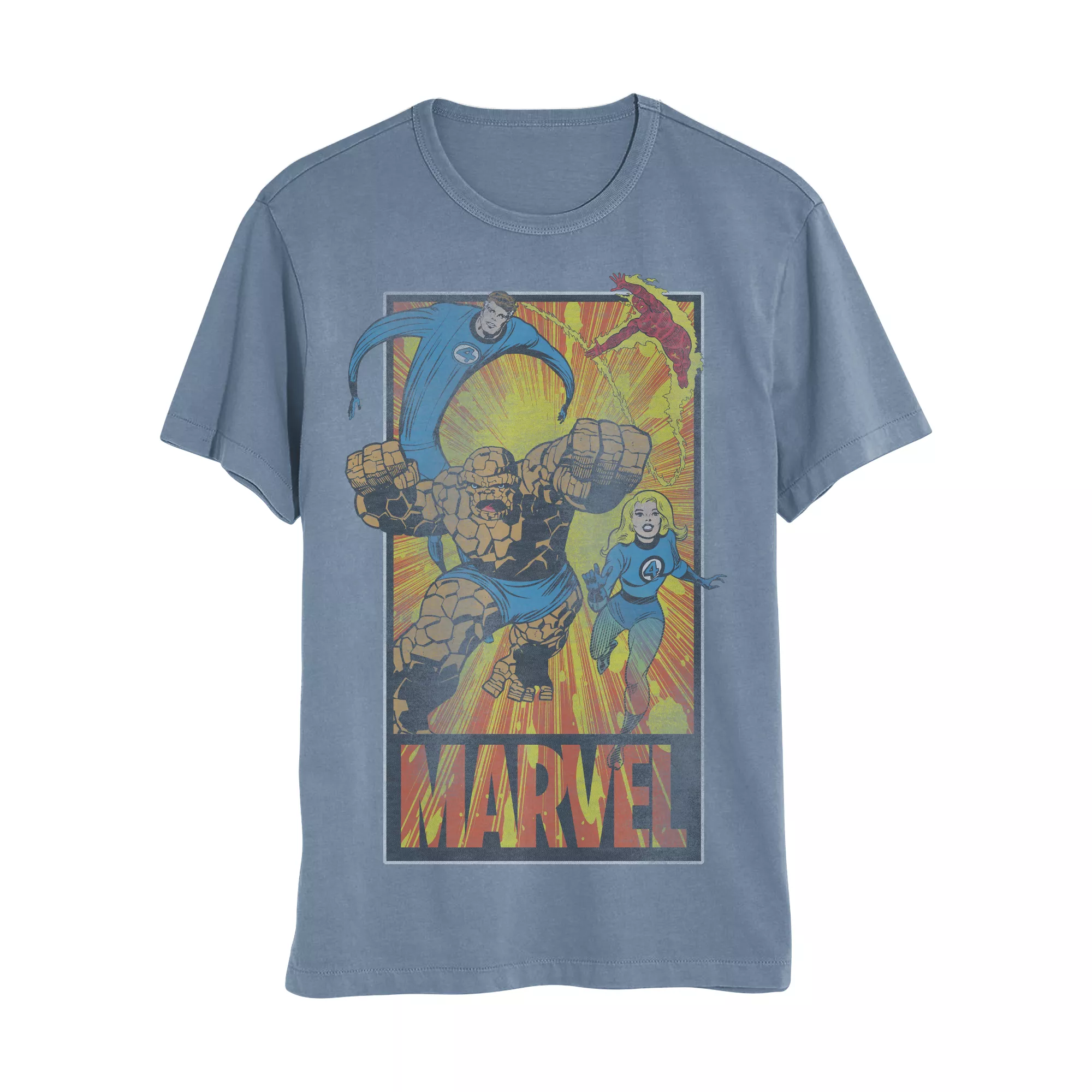Marvel The Fantastic 4 Blue T Shirt at Spencer's