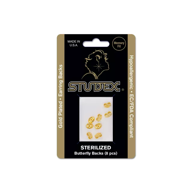 Multi-Pack Gold Plated Butterfly Earring Backs - 8 Pack at Spencer's