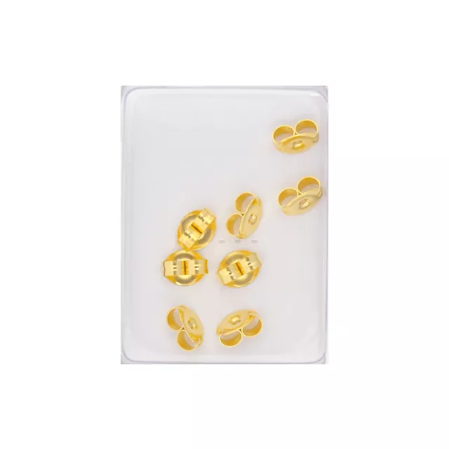 Multi-Pack Gold Plated Butterfly Earring Backs - 8 Pack at Spencer's