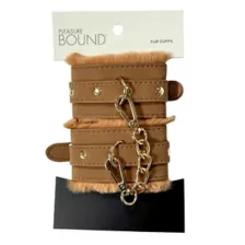 Mocha Fur Handcuffs - Pleasure Bound at Spencer's
