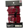 Burgundy Fur Handcuffs - Pleasure Bound at Spencer's